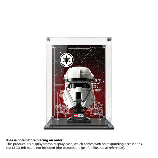 Display Case for LEGO® Star Wars™ Imperial Remnant AT-RT Driver Helmet – Set 75458