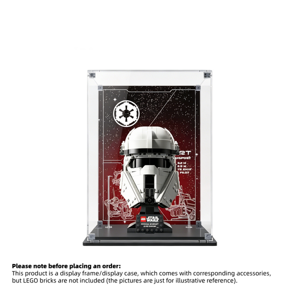 Display Case for LEGO® Star Wars™ Imperial Remnant AT-RT Driver Helmet – Set 75458