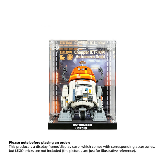 Display Case for LEGO® Star Wars™ Chopper (C1-10P) Astromech Droid – Set 75416