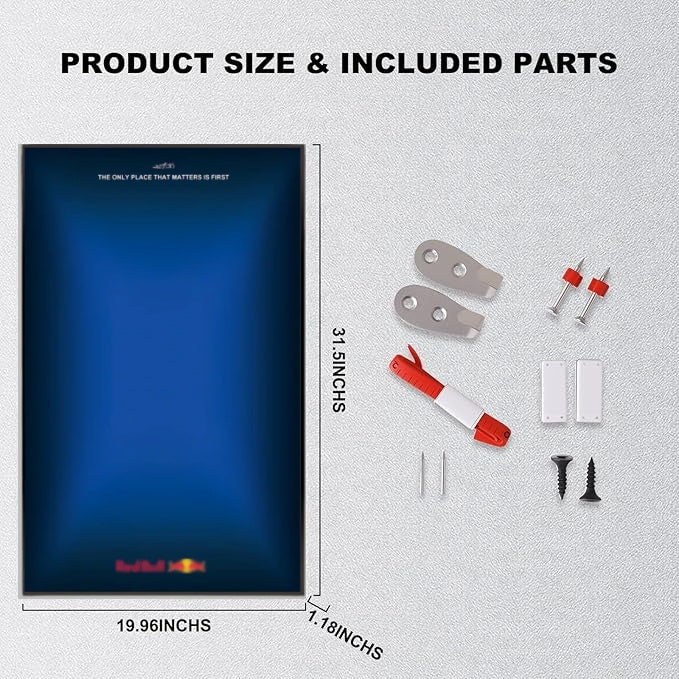 Wall Display Frame For LEGO® TECHNIC™ ORACLE RED BULL RACING RB20 F1 CAR 42206(Model Not Included)
