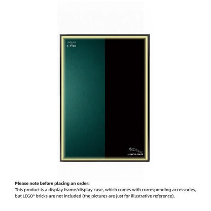 Wall Display Frame For Lego 11381 ICONS JAGUAR E-TYPE(Model not included)