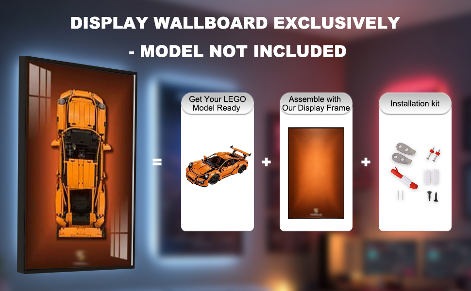 CAR DISPLAY FRAME FOR LEGO® TECHNIC™ PORSCHE 911 GT3 RS 42056