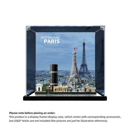 Ultra-High Translucent Acrylic Display Case for LEGO® Architecture Series 21044 Paris