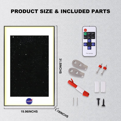 Wall Display Frame for LEGO® ICONS NASA Space Shuttle 10283(Model Not Included)
