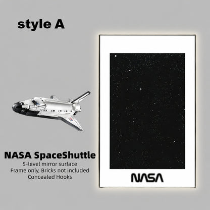 Wall Display Frame for LEGO® ICONS NASA Space Shuttle 10283(Model Not Included)
