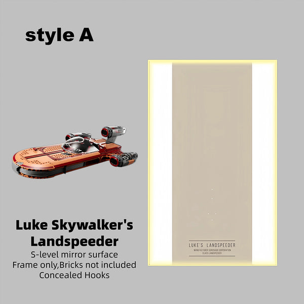 Wall Display Frame for LEGO® Star Wars 75341 Luke Skywalker’s Landspeeder™(Model Not Included)