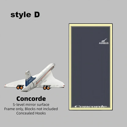 Wall Display Frames for LEGO® ICONS Concorde 10318(Model Not Included)