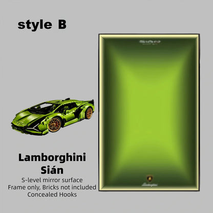 Wall Display Frame  for LEGO® TECHNIC™ Lamborghini Sián FKP 37 42115(Model Not Included)