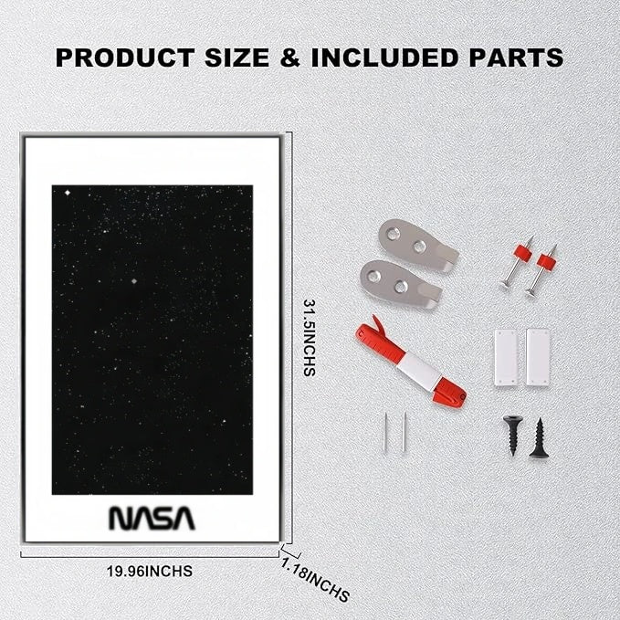 Wall Display Frame for LEGO® ICONS NASA Space Shuttle 10283(Model Not Included)