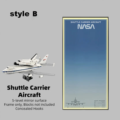 Wall Display Frame for LEGO® ICONS  Shuttle Carrier Aircraft 10360 (Model Not Included)