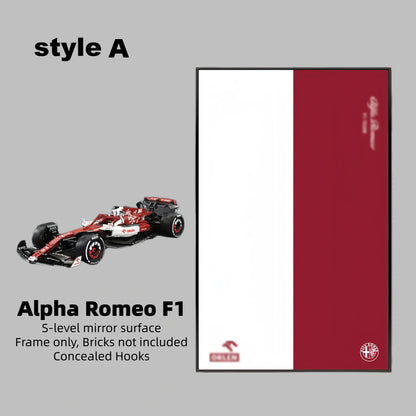 Wall Display Frame For  Alfa Romeo F1 Moc(Model Not Included)