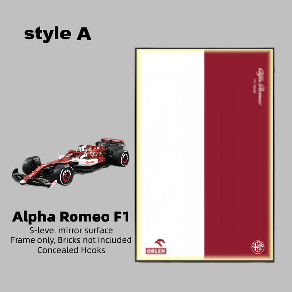 Wall Display Frame For  Alfa Romeo F1 Moc(Model Not Included)