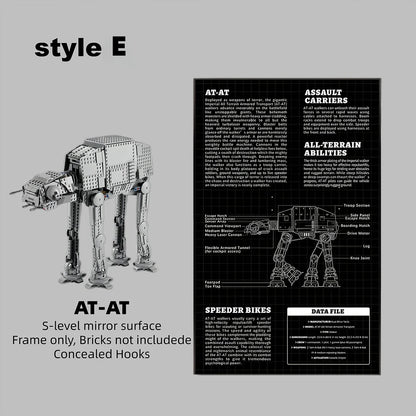 Wall Display Frame For LEGO® STAR WARS™ AT-AT™ 75288 (Model not included)