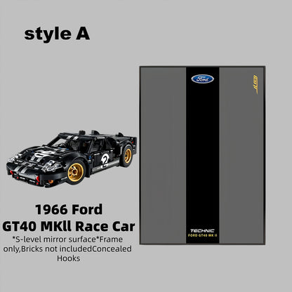 Wall Display Frame for LEGO® Technic™ 1966 Ford GT40 MKII Race Car Mid-Size Car 42223(Model Not Included)