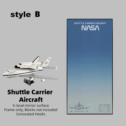 Wall Display Frame for LEGO® ICONS  Shuttle Carrier Aircraft 10360 (Model Not Included)