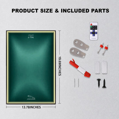 Wall Display Frame For Lego 11381 ICONS JAGUAR E-TYPE(Model not included)