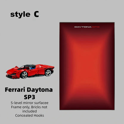 Wall Display Frame For LEGO® Technic™ Supercar Ferrari SP3 42143. （Car not included）