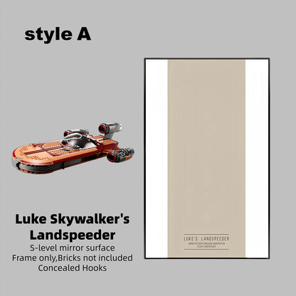 Wall Display Frame for LEGO® Star Wars Luke Skywalker’s Landspeeder™75341(Model Not Included)