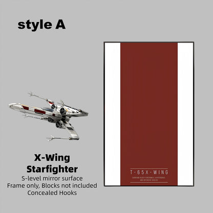 Wall Display Frame for LEGO® 75355 Star Wars™ X-Wing Starfighter™(Model Not Included)