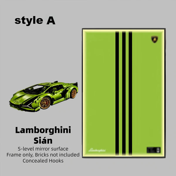 Wall Display Frame  for LEGO® TECHNIC™ Lamborghini Sián FKP 37 42115(Model Not Included)