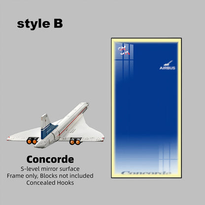 Wall Display Frames for LEGO® ICONS Concorde 10318(Model Not Included)