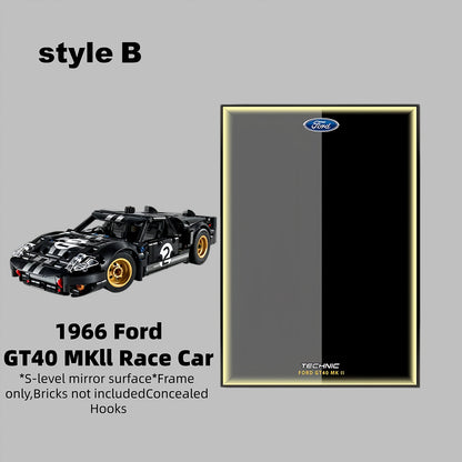 Wall Display Frame for LEGO® Technic™ 1966 Ford GT40 MKII Race Car Mid-Size Car 42223(Model Not Included)