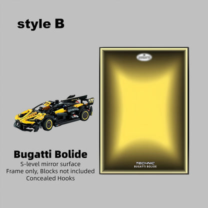 Wall Display Frame For LEGO® TECHNIC™ Bugtti Bolide Mid-Size CAR 42151(Model Not Included)