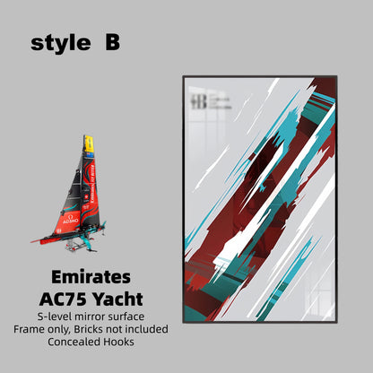 DISPLAY FRAME FOR LEGO® TECHNIC™ EMIRATES AC75 YACHT 42174(Model Not Included)
