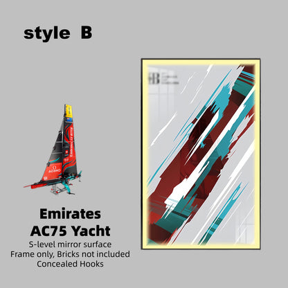 DISPLAY FRAME FOR LEGO® TECHNIC™ EMIRATES AC75 YACHT 42174(Model Not Included)
