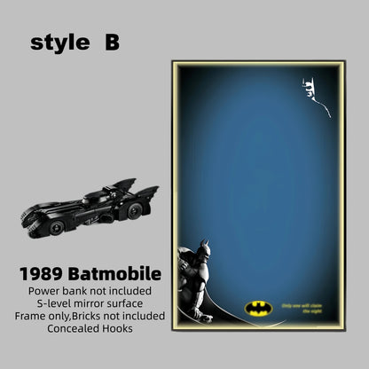 Wall Display Frame For LEGO® DC™ 1989 BATMOBILE 76139(Model Not Included)