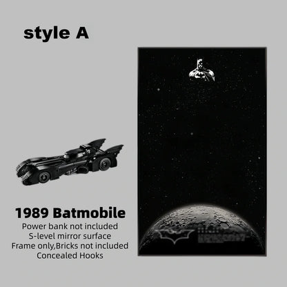 Wall Display Frame For LEGO® DC™ 1989 BATMOBILE 76139(Model Not Included)