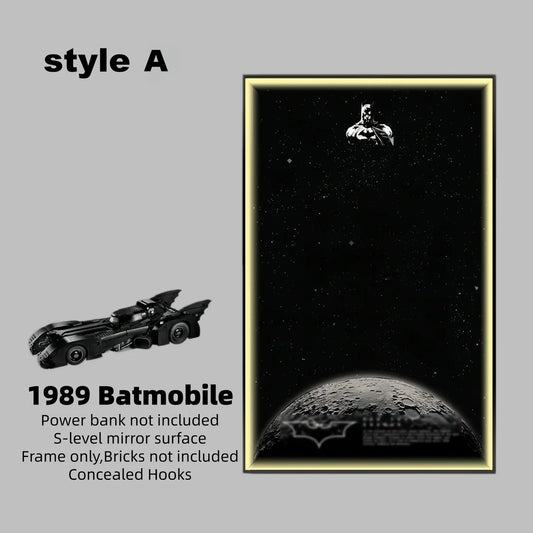 Wall Display Frame For LEGO® DC™ 1989 BATMOBILE 76139(Model Not Included)