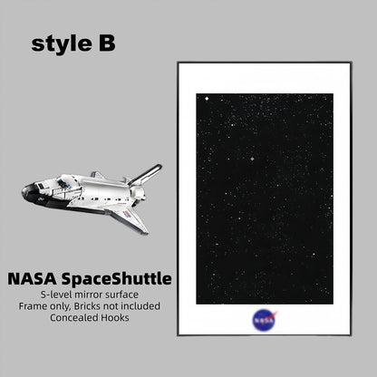 Wall Display Frame for LEGO® ICONS NASA Space Shuttle 10283(Model Not Included)