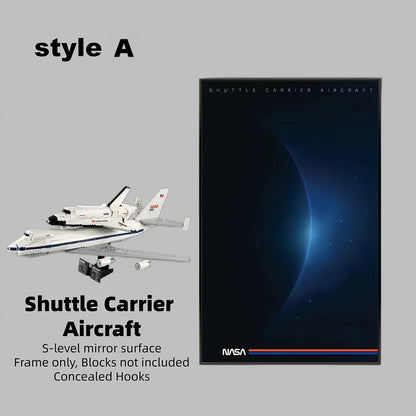 Wall Display Frame for LEGO® ICONS  Shuttle Carrier Aircraft 10360 (Model Not Included)