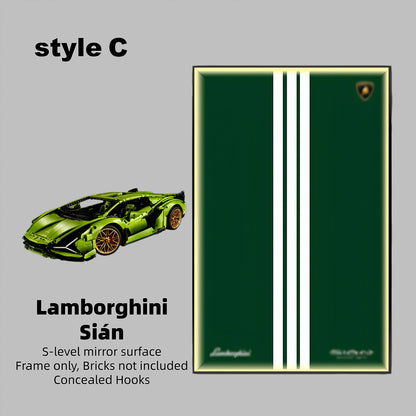 Wall Display Frame  for LEGO® TECHNIC™ Lamborghini Sián FKP 37 42115(Model Not Included)