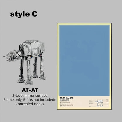 Wall Display Frame For LEGO® STAR WARS™ AT-AT™ 75288 (Model not included)
