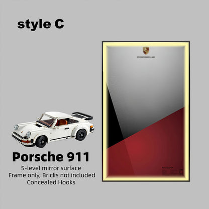Wall Display Frame for LEGO® ICONS Porsche 911 10295(Model Not Included)
