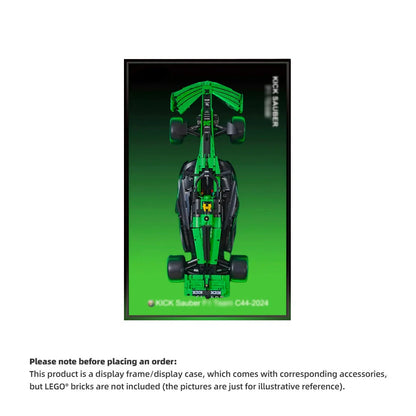 Wall Display Frame For CaDA KICK Sauber F1 C44(Model Not Included)