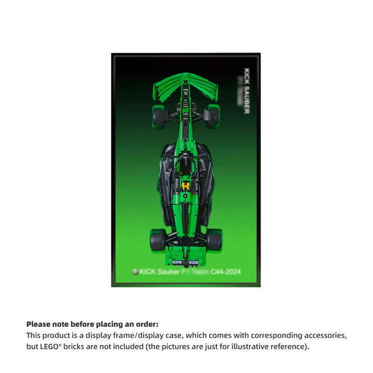 Wall Display Frame For CaDA KICK Sauber F1 C44(Model Not Included)