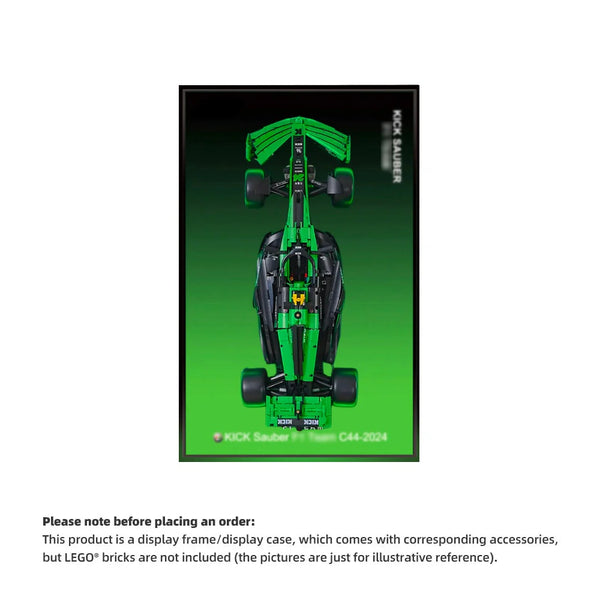 Wall Display Frame For CaDA KICK Sauber F1 C44(Model Not Included)