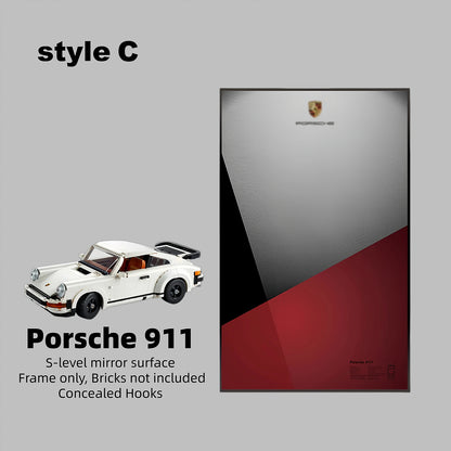 Wall Display Frame for LEGO® ICONS Porsche 911 10295(Model Not Included)