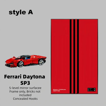 Wall Display Frame For LEGO® Technic™ Supercar Ferrari SP3 42143. （Car not included）