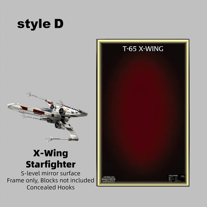 Wall Display Frame for LEGO® 75355 Star Wars™ X-Wing Starfighter™(Model Not Included)