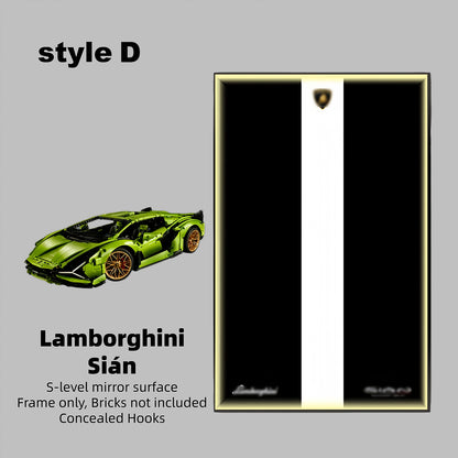 Wall Display Frame  for LEGO® TECHNIC™ Lamborghini Sián FKP 37 42115(Model Not Included)