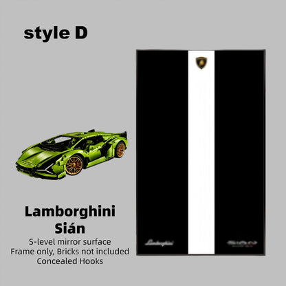 Wall Display Frame  for LEGO® TECHNIC™ Lamborghini Sián FKP 37 42115(Model Not Included)