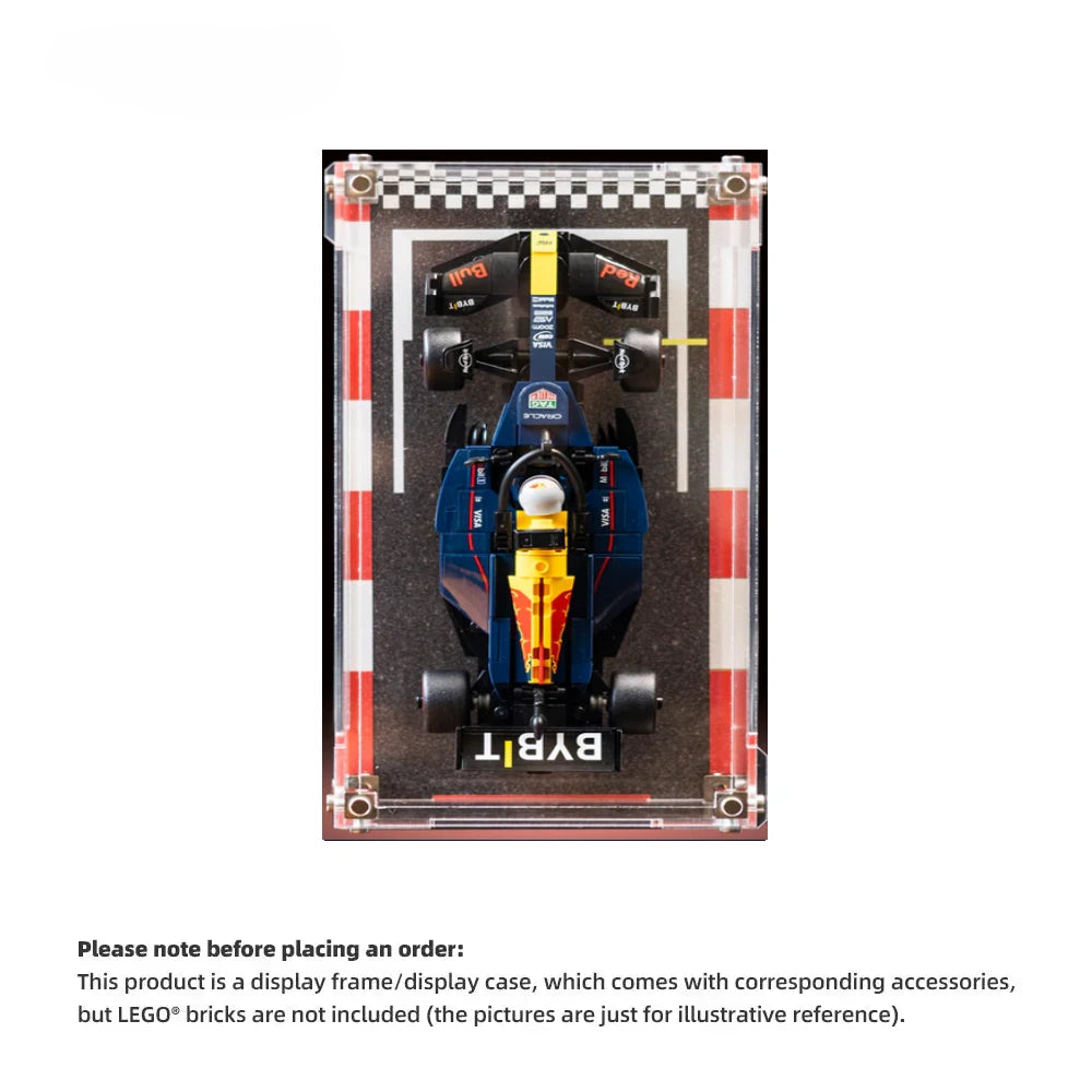 【PREMIUM】 Display acrylic case for LEGO® Speed F1 APXGP 77252(Model Not Included)