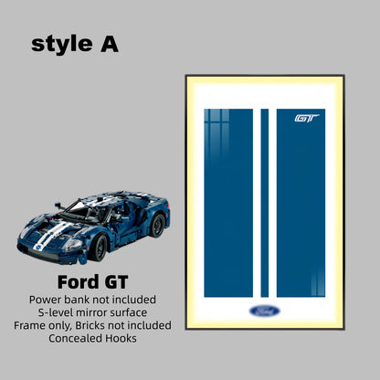 Wall Display Frame For LEGO® TECHNIC™ Ford GT 42154(Model Not Included)