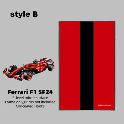 Wall Display Frame For LEGO® TECHNIC™ Ferrari F1 SF24 42207.(Model Not Included)