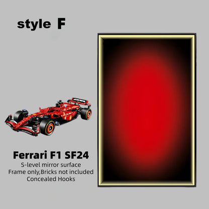 Wall Display Frame For LEGO® TECHNIC™ Ferrari F1 SF24 42207.(Model Not Included)