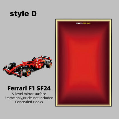 Wall Display Frame For LEGO® TECHNIC™ Ferrari F1 SF24 42207.(Model Not Included)